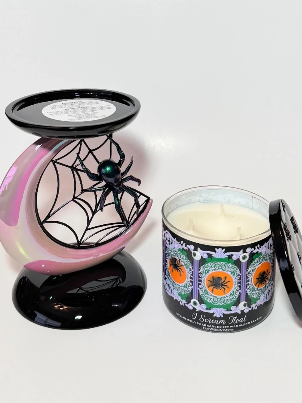 SPIDER & MOON Candle Holder & Candle